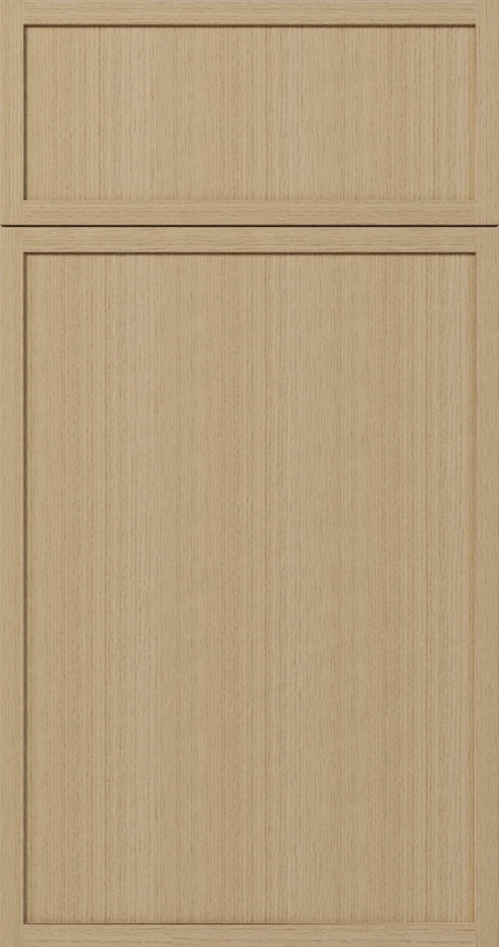 Acabado de puerta Slim White Oak de Cabinet Bazaar