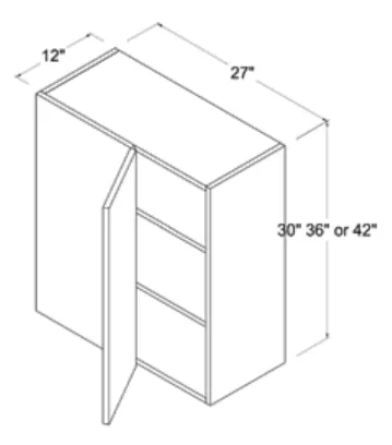 Wall Cabinet Blind Corner Cabinet dimension diagram
