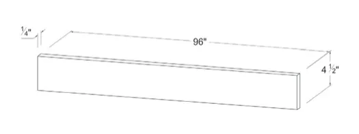 Toe Kick dimension diagram