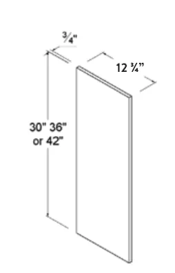 Wall Decorative End Panel dimension diagram