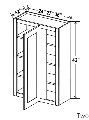 Wall Blind Corner Cabinet dimension diagram