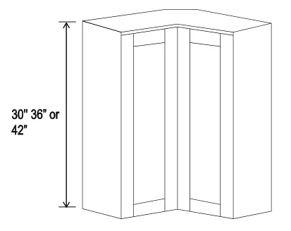 Wall Easy Reach Corner Cabinet dimension diagram