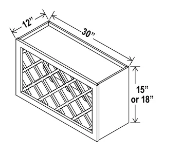 Wine Rack dimension diagram