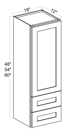 Wall Tower Cabinet dimension diagram