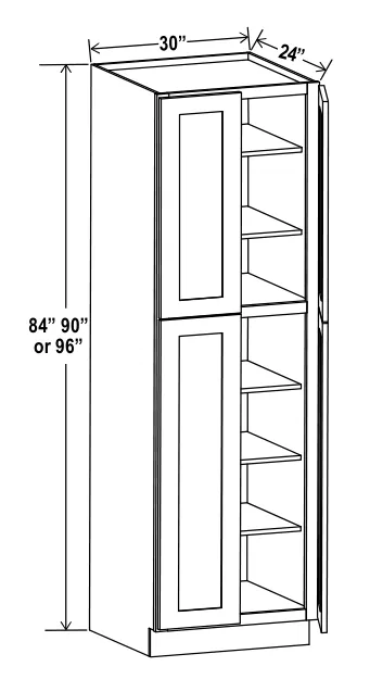 Utility Pantry dimension diagram