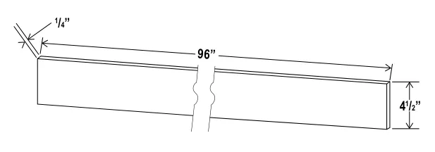 Toe Kick dimension diagram