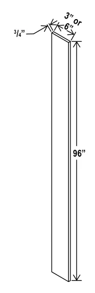 Tall Filler dimension diagram