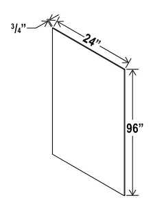 Shelf Board dimension diagram