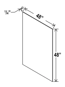 Skin Panel - Interior dimension diagram