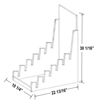 Sample Door - Display dimension diagram