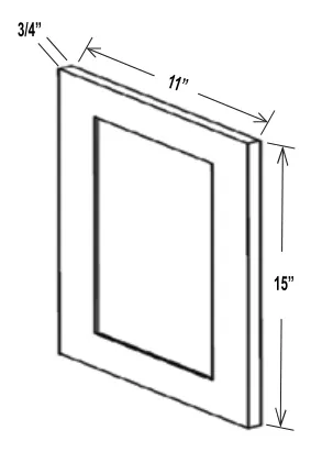 Sample Door dimension diagram