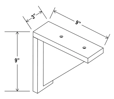 Corbel dimension diagram