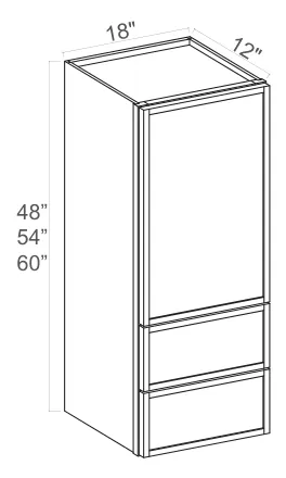 Wall Cabinet With Drawers dimension diagram