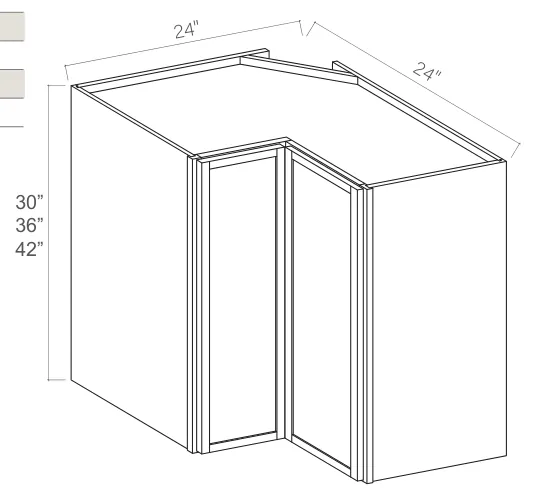 Easy Reach Wall Cabinet dimension diagram