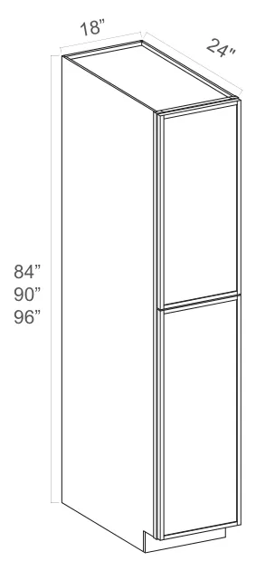 Tall Pantry 2 Doors dimension diagram