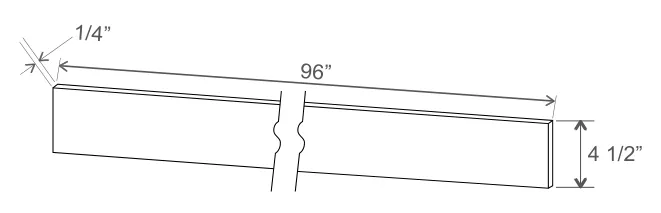 Toe Kick dimension diagram