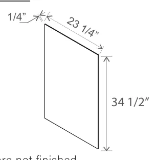 Base Skin Veneer Panel dimension diagram