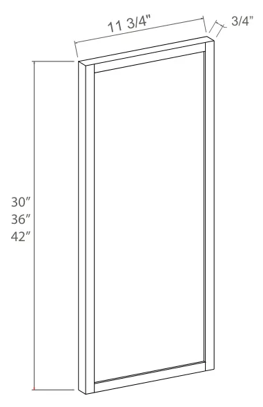 Wall Decorative Door Panel dimension diagram