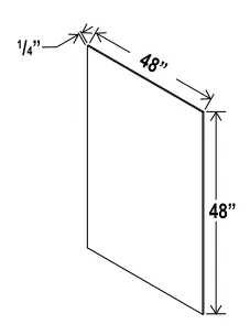 Skin Panel - Interior dimension diagram