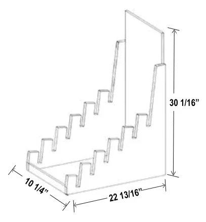 Sample Door - Display dimension diagram