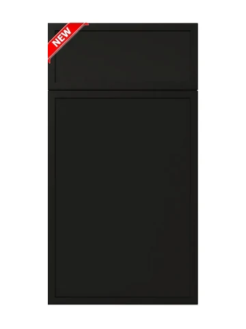 Slim Iron Black cabinet door