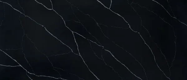 Marquina Midnight quartz countertop slab