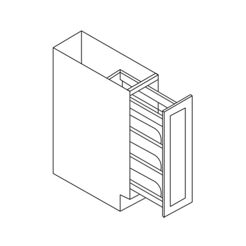 BASE PULL OUT SPICE RACK (CABINET INCLUDED)
