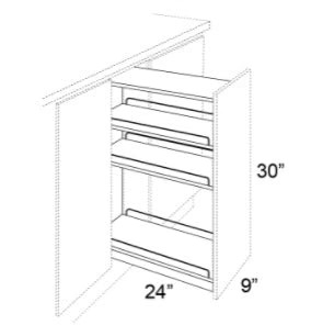 PULL OUT SPICE RACK WITHOUT CABINET