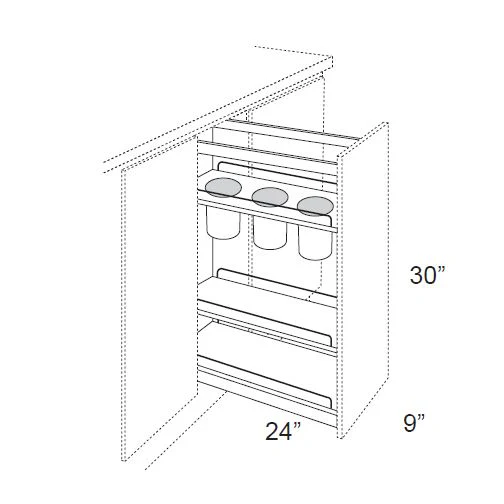 UTENSIL PULL OUT WITHOUT CABINET