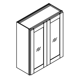 36" High Two Door Wall Cabinets