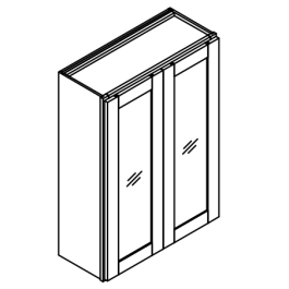 42" High Two Door Wall Cabinets