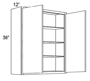 36" HIGH WALL CABINETS- DOUBLE DOOR