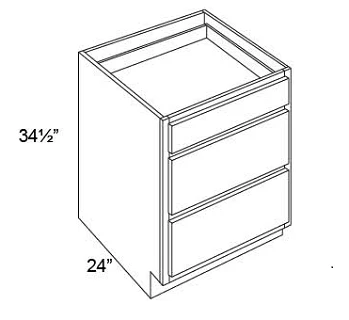 DRAWER BASES- 3 DRAWERS
