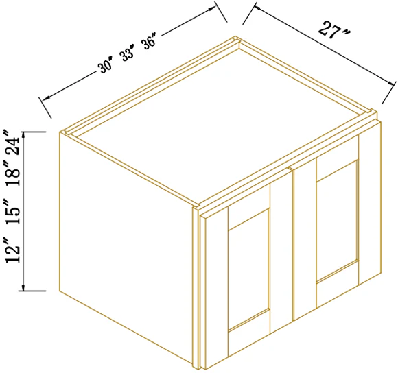 REFRIGERATOR WALL CABINETS - 27" DEEP
