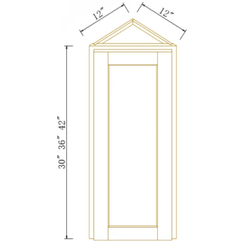 WALL END ANGLE CABINET