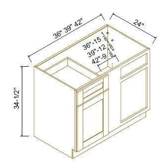 BLIND CORNER BASE CABINET