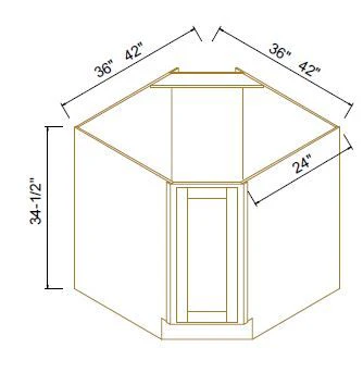 DIAGONAL SINK BASE