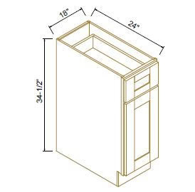 BASE WASTE BASKET CABINET