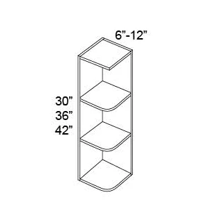 OPEN END SHELF WALL CABINET