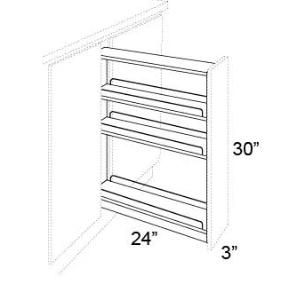 BASE PULL OUTS (CABINET NOT INCLUDED)
