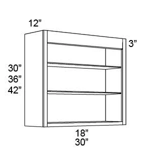 OPEN SHELF WALL CABINETS