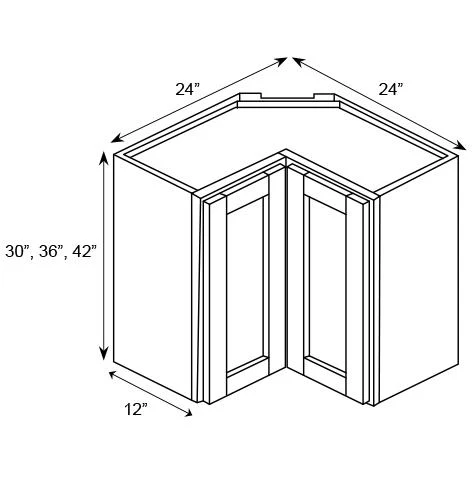 WALL SQUARE CORNER CABINETS