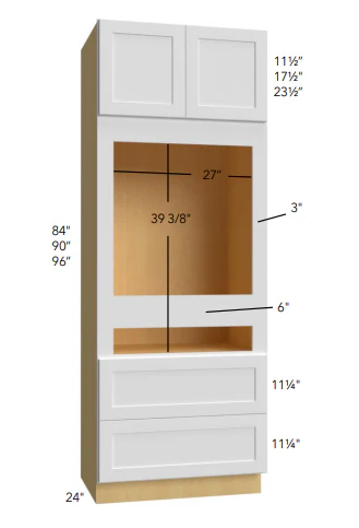OVEN CABINET COMBO WITH 2 DRAWERS