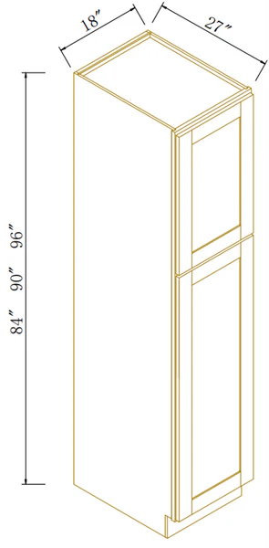 27" DEEP TALL PANTRY