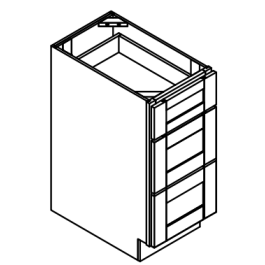 Three Drawer Base Cabinet