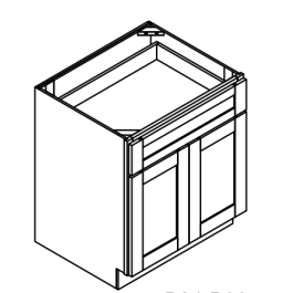 2 Door 2 Drawer Base Cabinets
