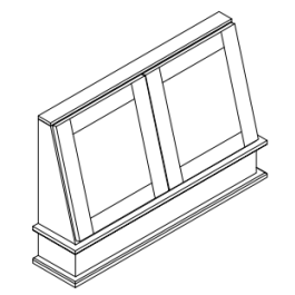 Wall Hood With Decorative Door