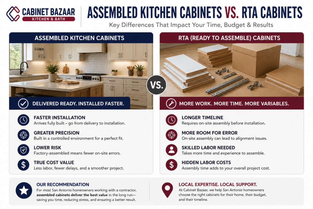 Assembled Kitchen Cabinets: What They Are, Why They Matter, and How to Choose Right in San Antonio