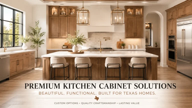 White shaker kitchen cabinets installed in a San Antonio home remodel