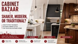 Kitchen Cabinet Styles for San Antonio Homes: How to Choose the Right Look, Material, and Finish